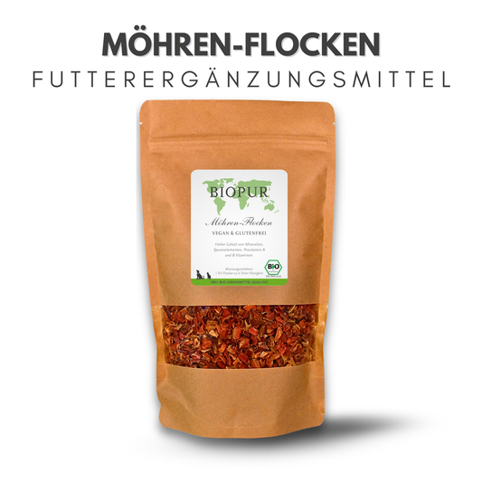 Möhren-Flocken - BIOPUR Futterergänzungen