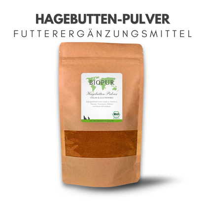 Hagebutten-Pulver - BIOPUR Futterergänzungen