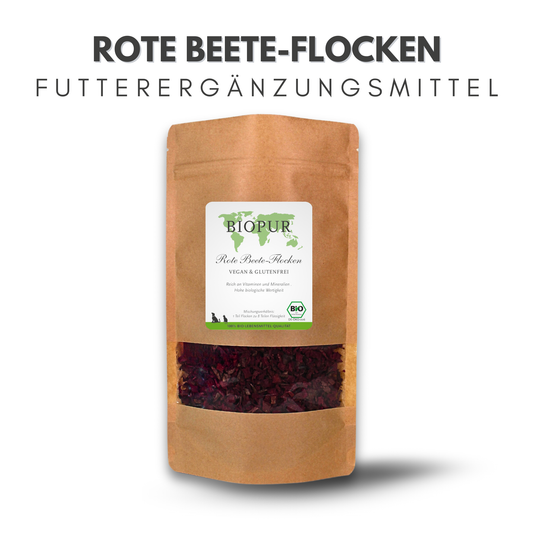 Rote Beete-Flocken - BIOPUR Futterergänzungen